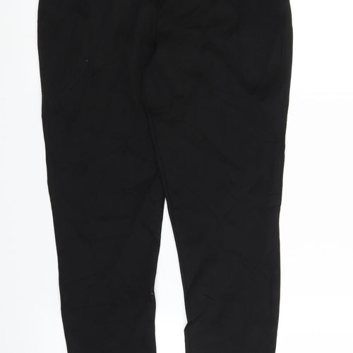 M&S Girls Black   Carrot Trousers Size 11 Years