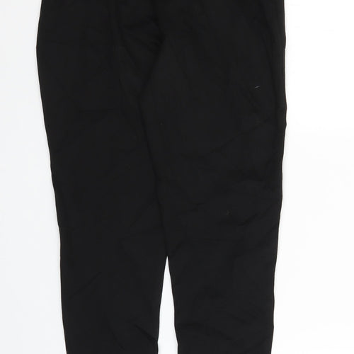 M&S Girls Black   Carrot Trousers Size 11 Years