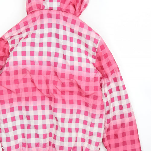 Everlast Girls Pink Gingham  Bomber Jacket Coat Size 11-12 Years