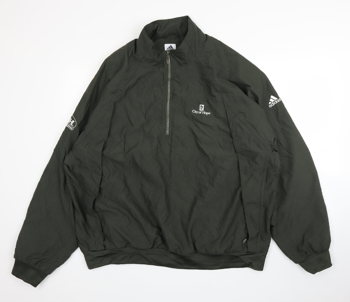 adidas Mens Green   Bomber Jacket Jacket Size XL