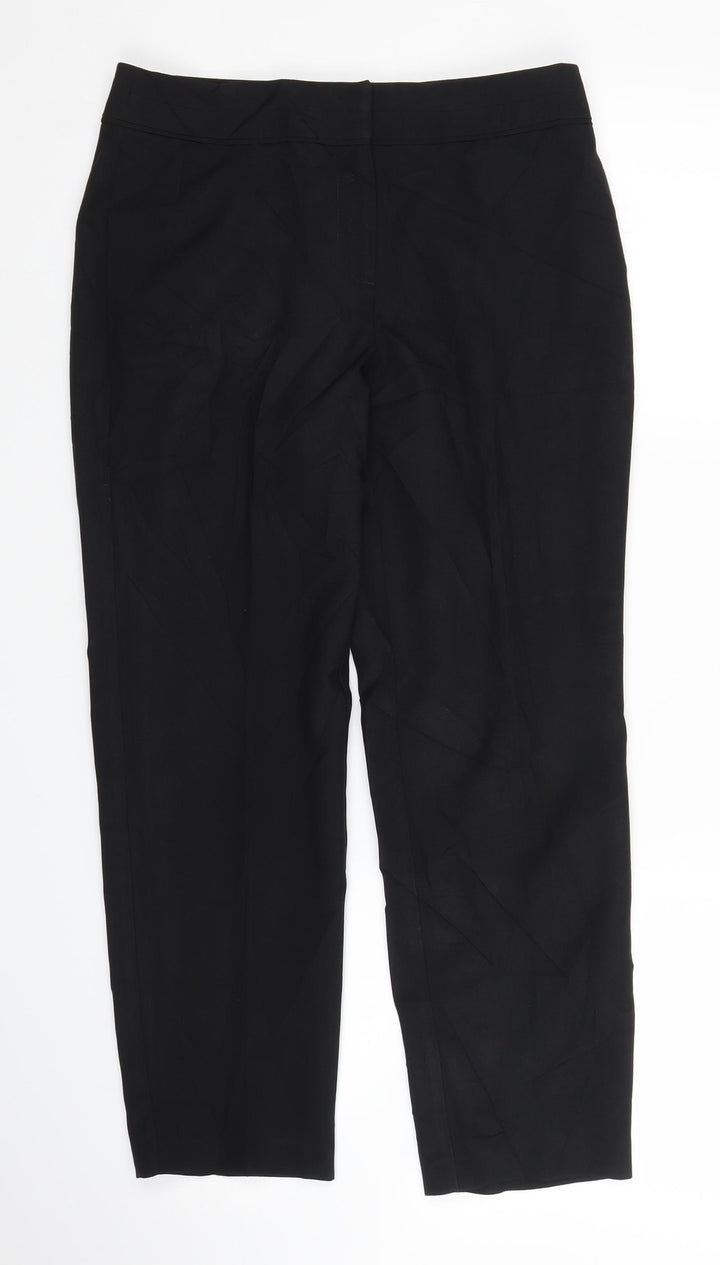 F&F Womens Black Capri Trousers Size 6 L24 in