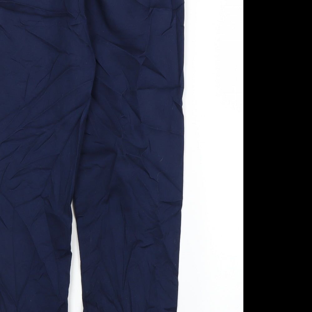 M&S Womens Blue   Capri Trousers Size 10 L22 in