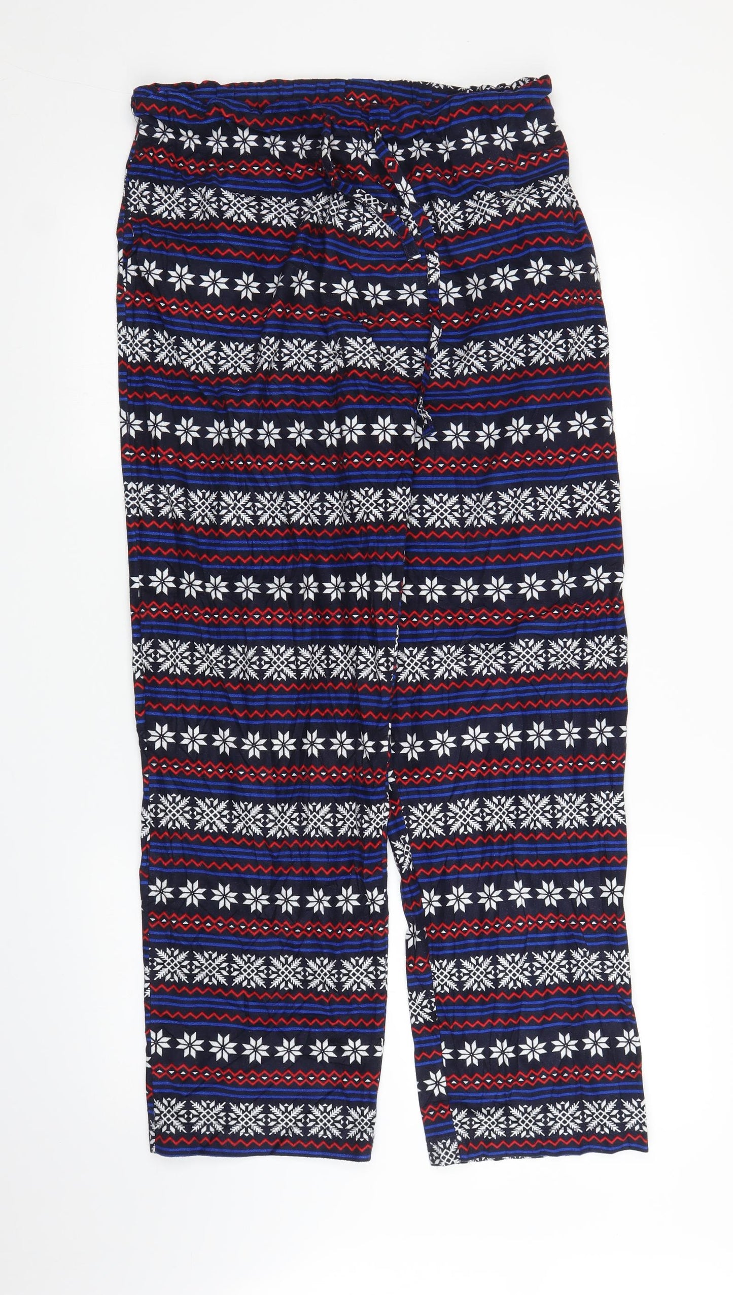 TU Mens Blue Fair Isle   Pyjama Pants Size M