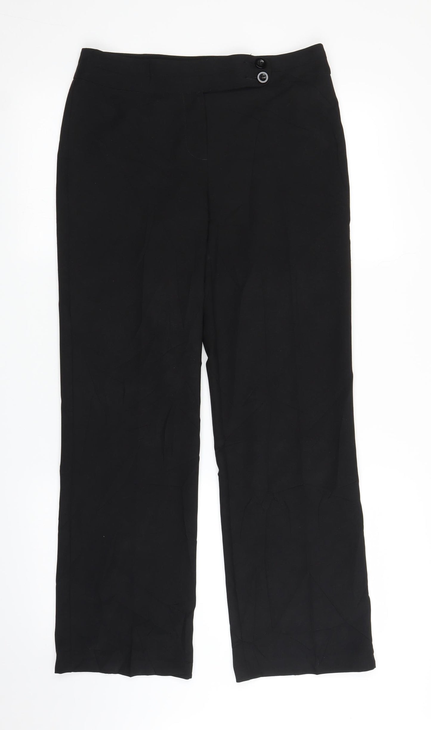 George Womens Black   Trousers  Size 8 L27 in