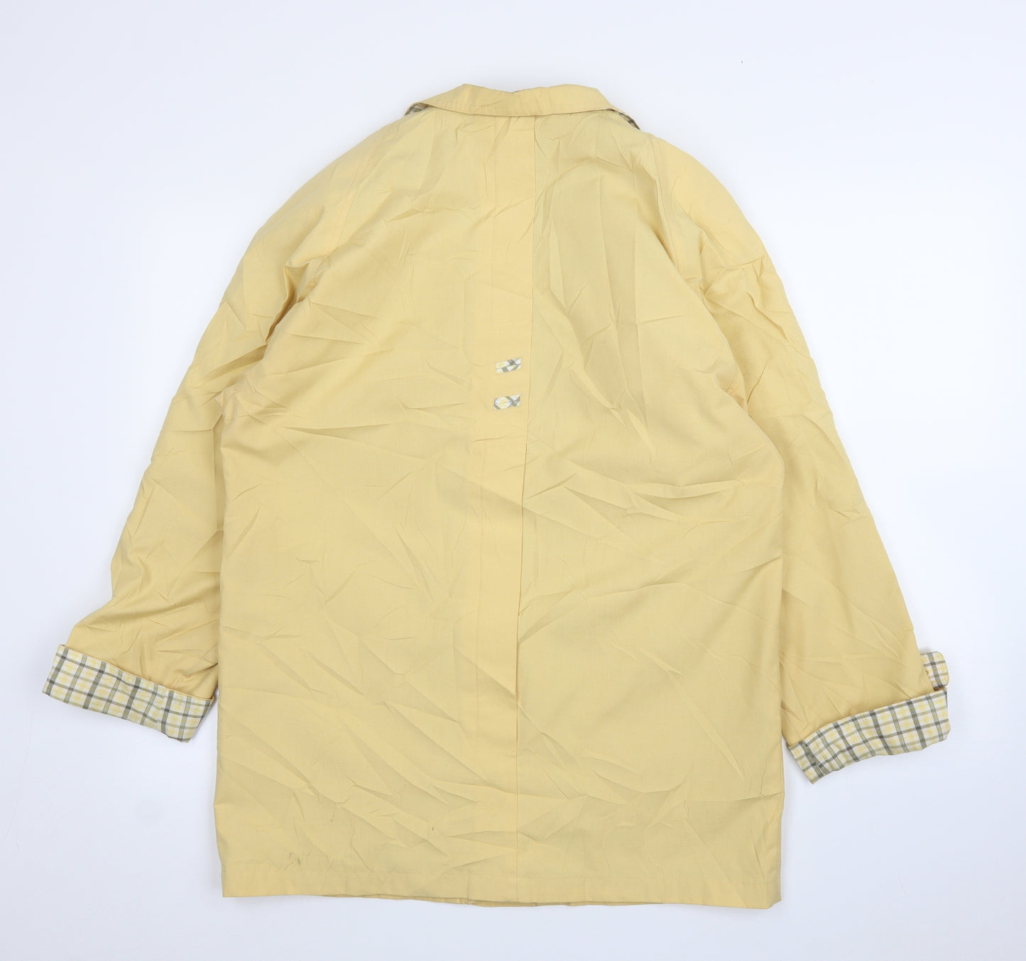 Living Womens Yellow   Overcoat Coat Size 10
