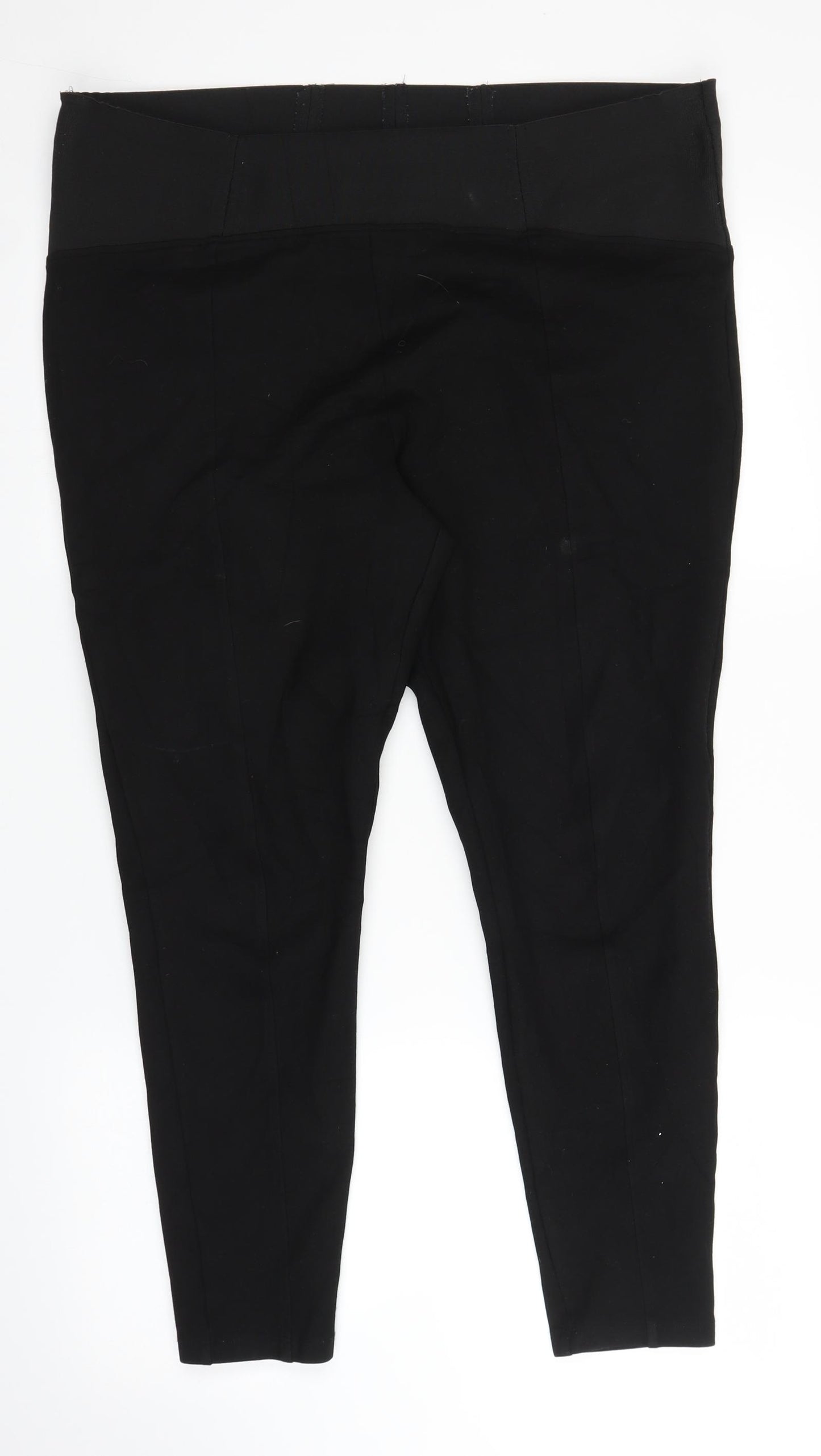 M&S Womens Black   Carrot Trousers Size 18 L24 in