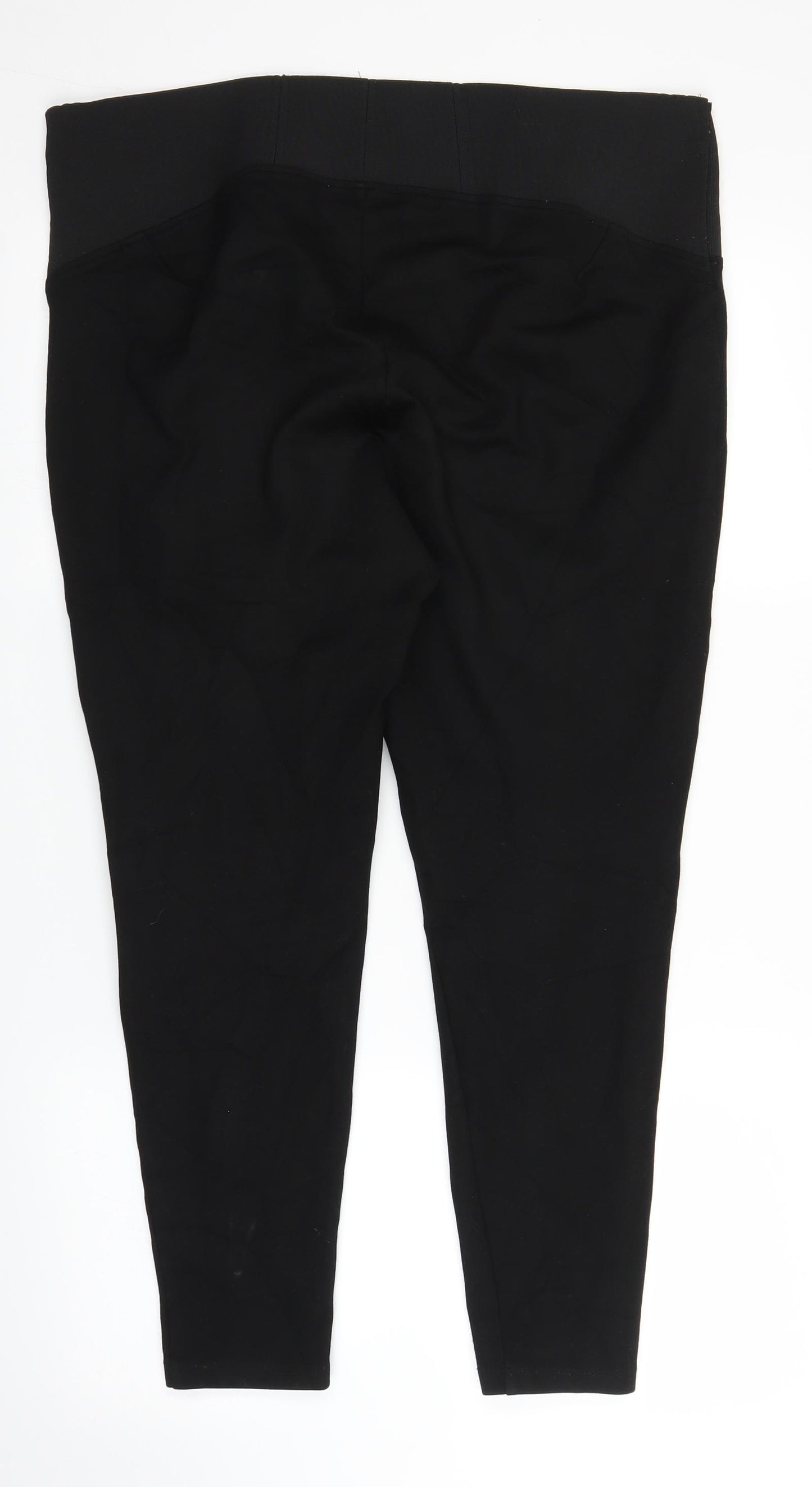 M&S Womens Black   Carrot Trousers Size 18 L24 in