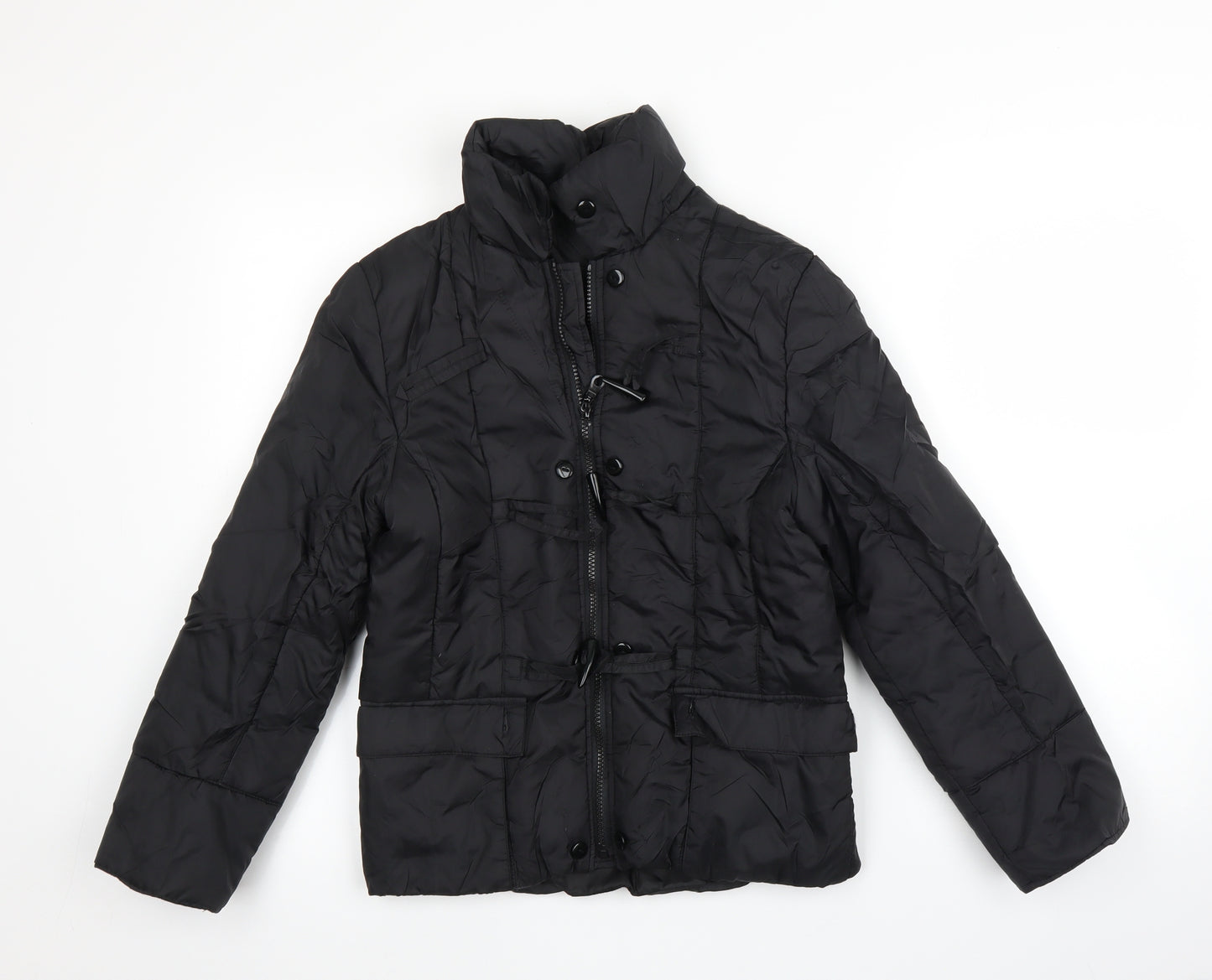 Yethi Womens Black   Puffer Jacket Coat Size S