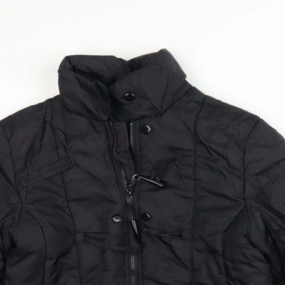 Yethi Womens Black   Puffer Jacket Coat Size S