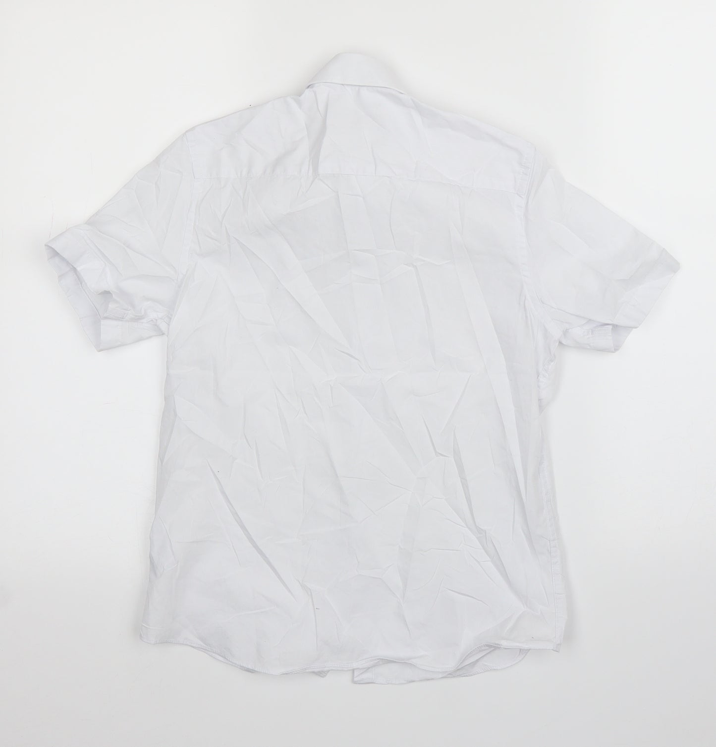 M&S Boys White   Basic Button-Up Size 10-11 Years