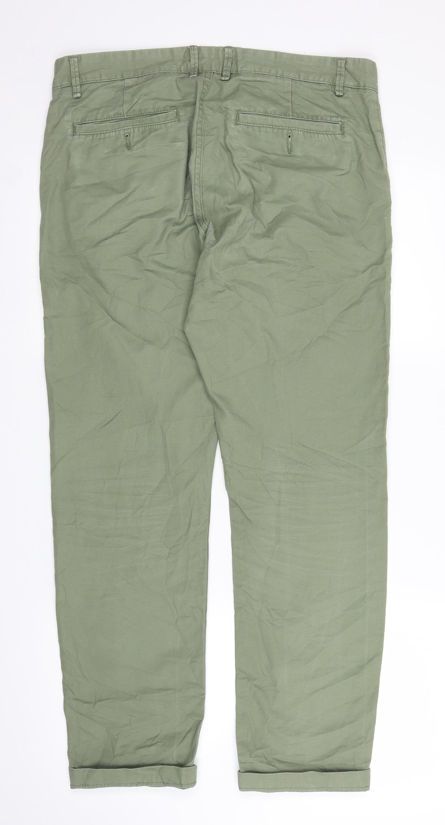 Sfera Womens Green   Chino Trousers Size 14 L28 in