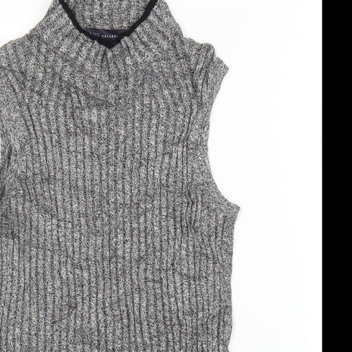 M&S Womens Grey   Basic Blouse Size 8
