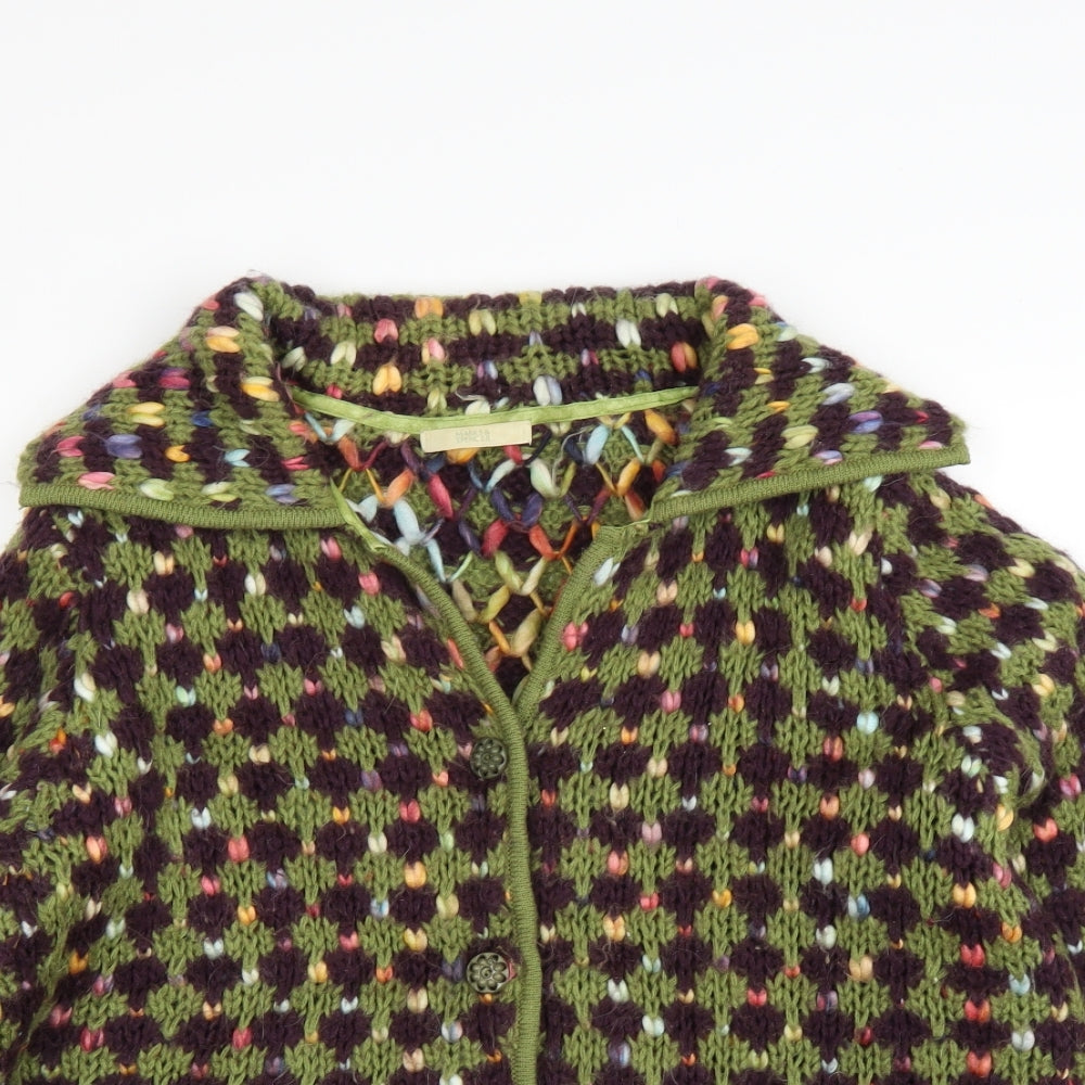 M&S Womens Green   Cardigan Jumper Size 18