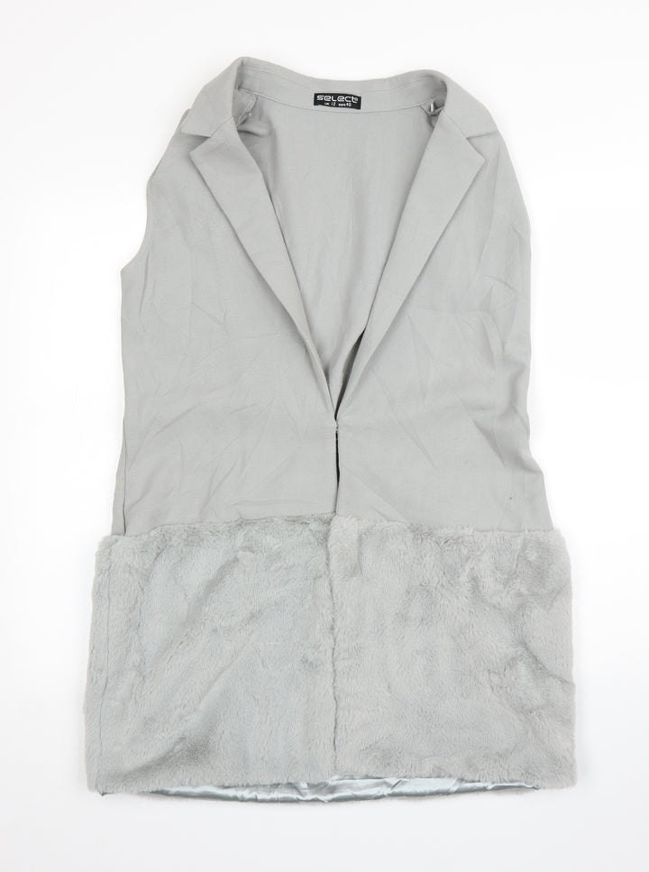 Select Womens Grey   Cardigan Jumper Size 12