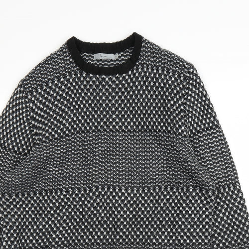 TU Mens Black   Pullover Jumper Size M