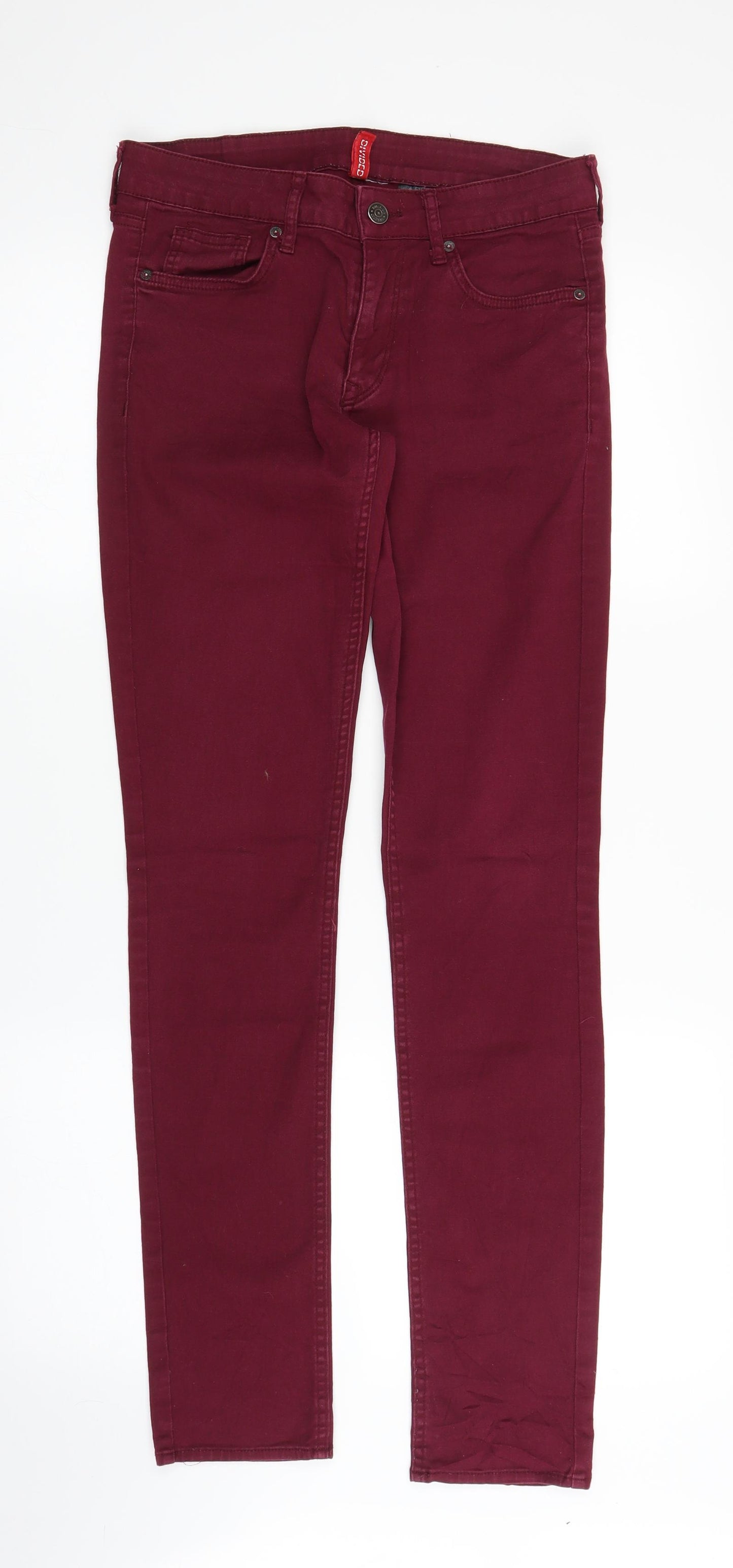 H&M Womens Purple   Chino Trousers Size S L31 in