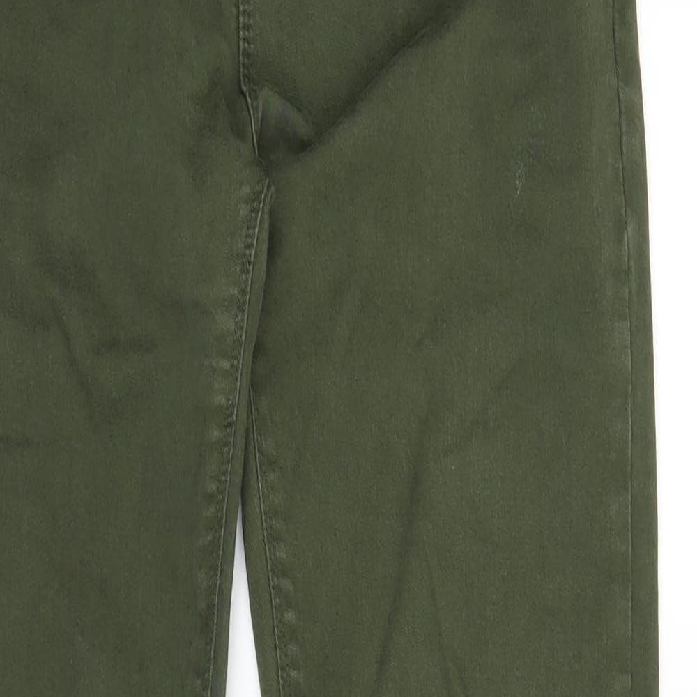 Label Be Womens Green   Chino Trousers Size 12 L30 in