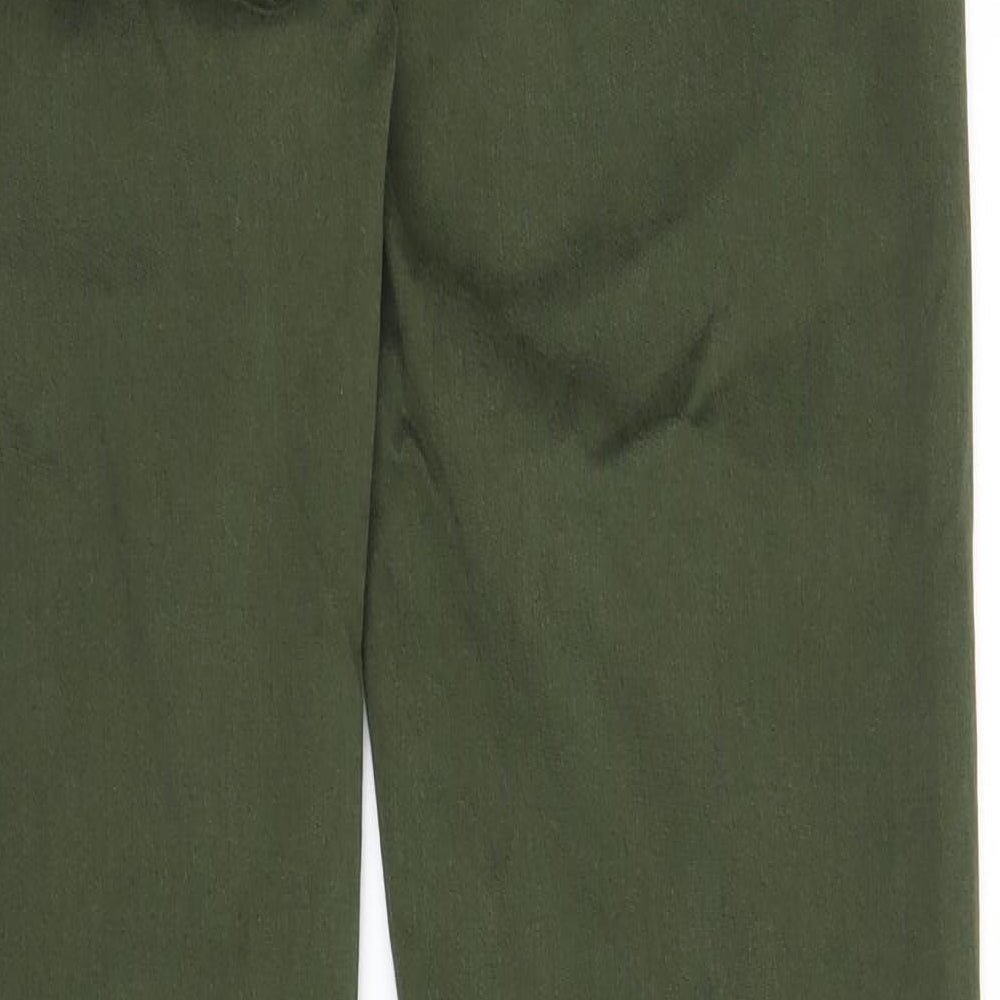 Label Be Womens Green   Chino Trousers Size 12 L30 in