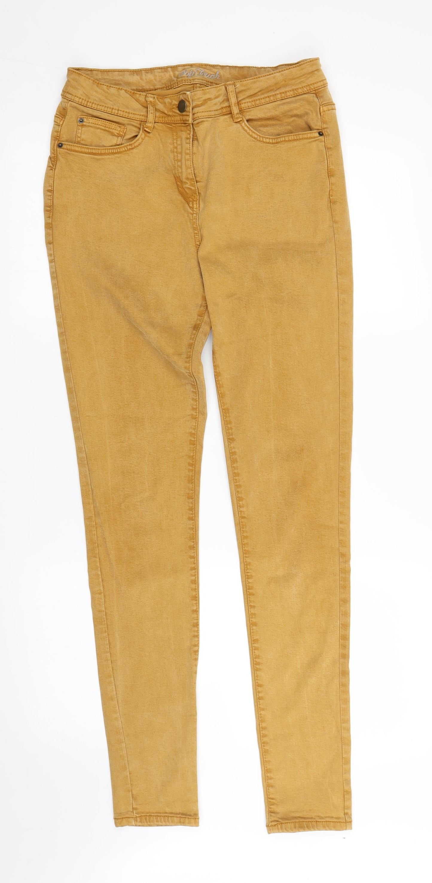 NEXT Womens Beige  Denim Skinny Jeans Size 12 L31 in
