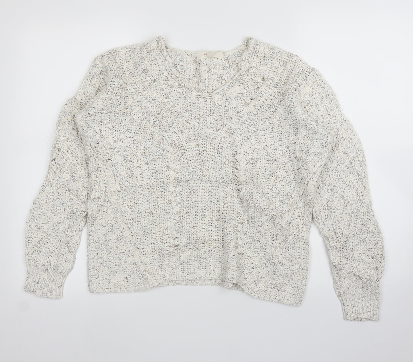 M&S Womens Beige   Pullover Jumper Size 6