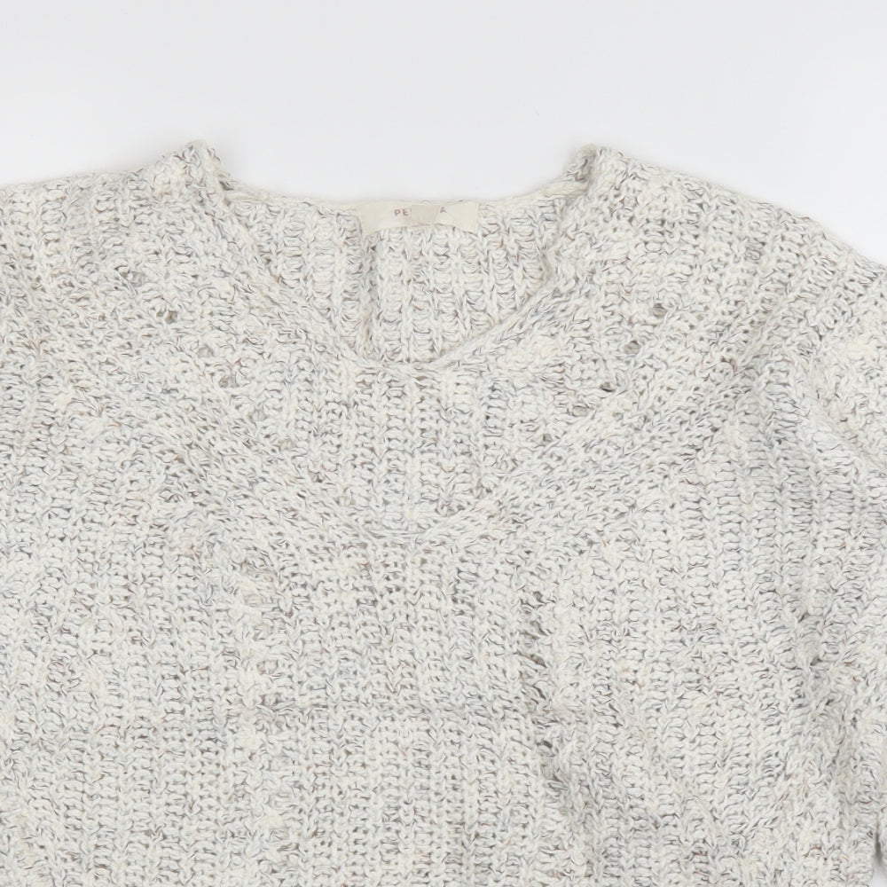 M&S Womens Beige   Pullover Jumper Size 6