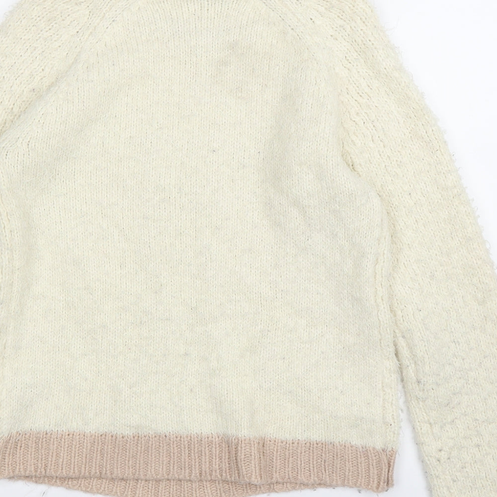 Dorothy Perkins Womens Ivory   Pullover Jumper Size 10