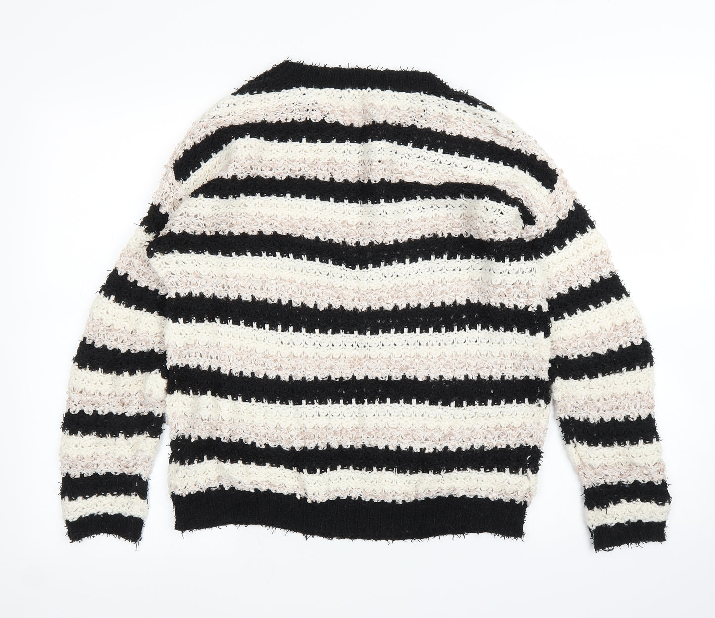 George Womens Beige Striped  Pullover Jumper Size 10