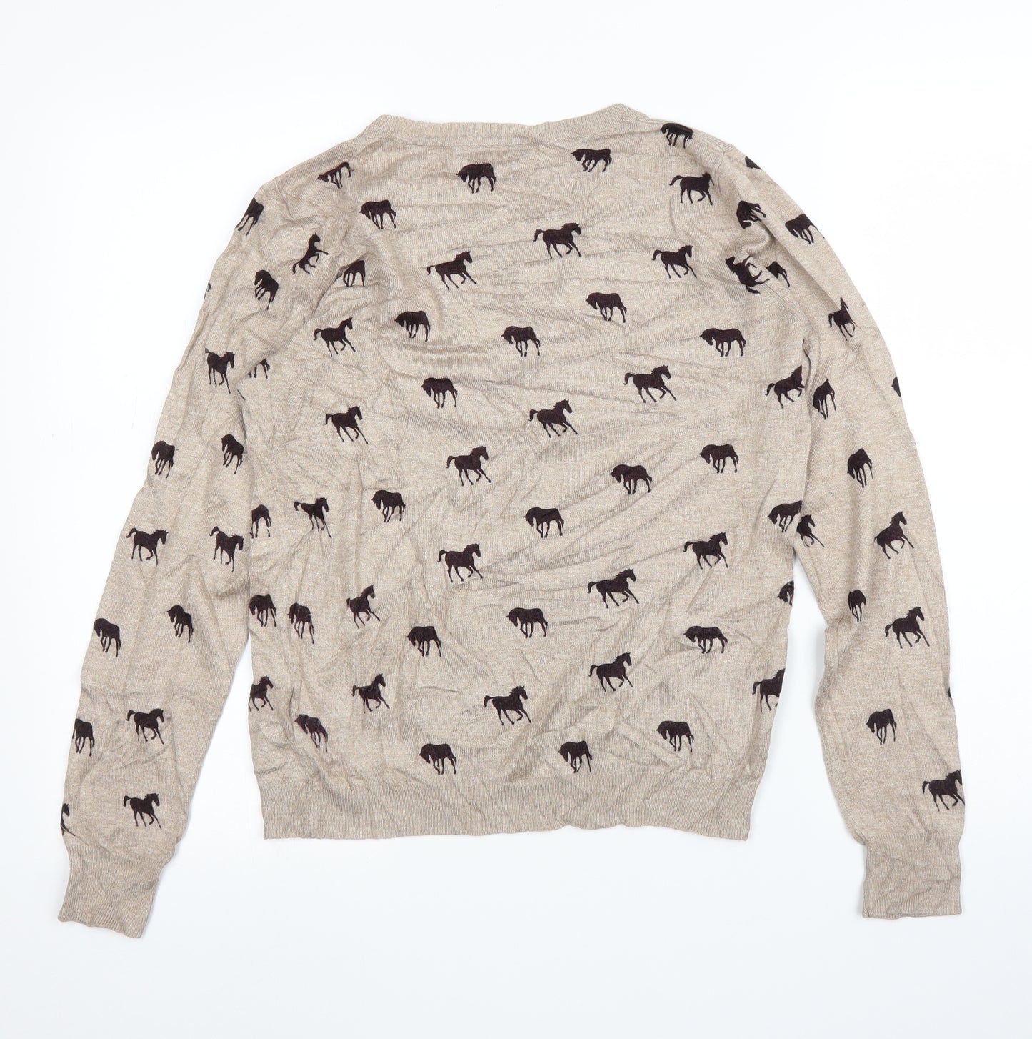 M&S Womens Beige   Pullover Jumper Size 10