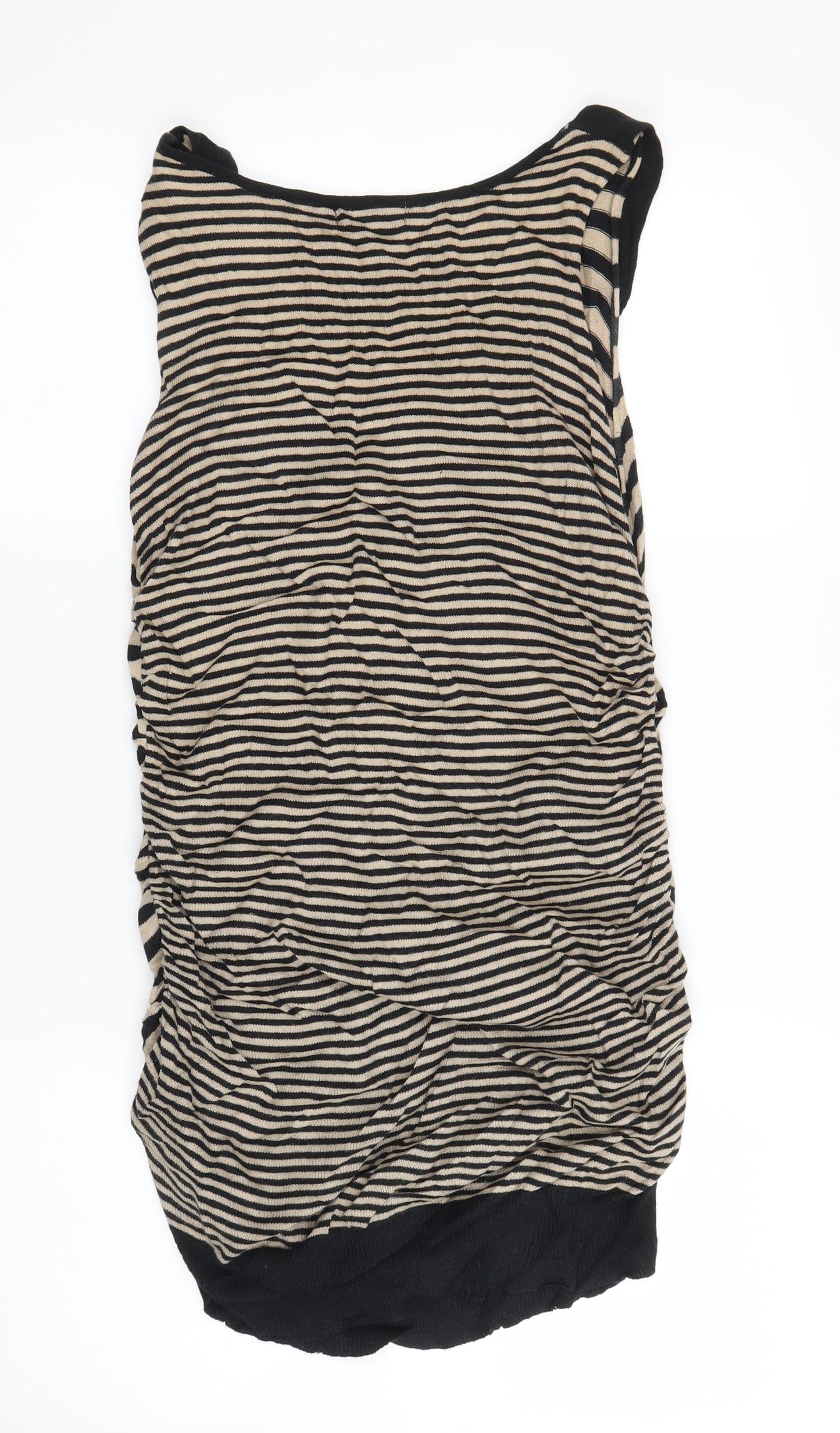 Miso Womens Beige Striped  Bodycon  Size 12