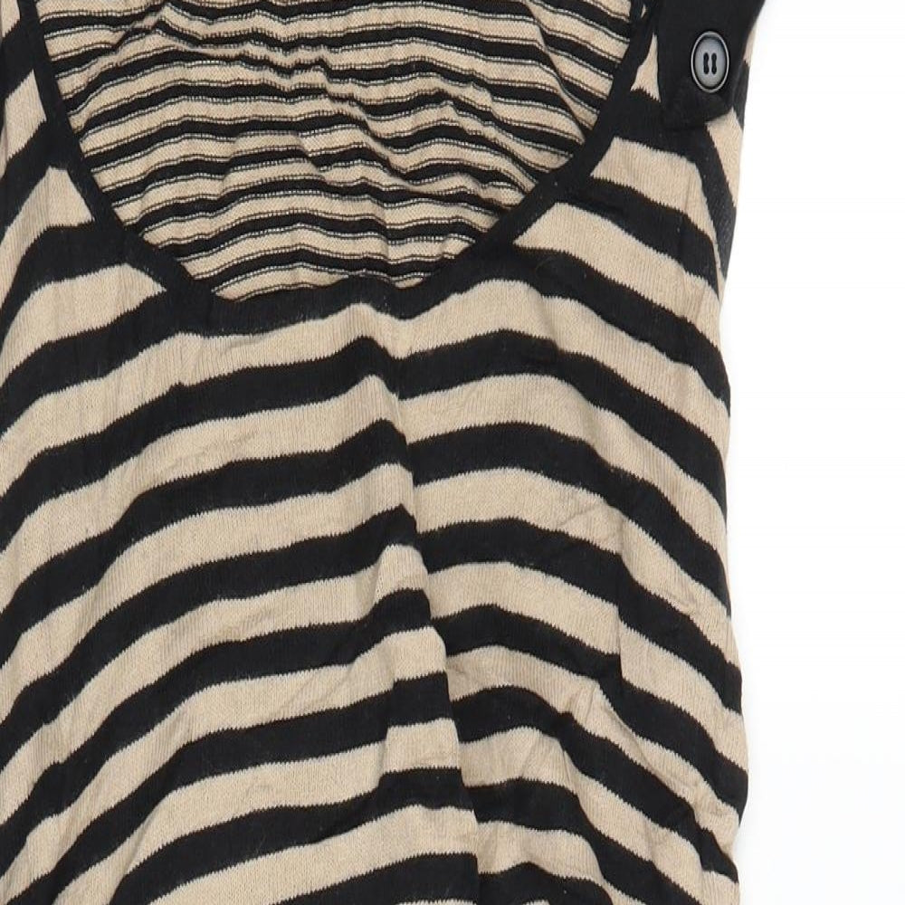 Miso Womens Beige Striped  Bodycon  Size 12