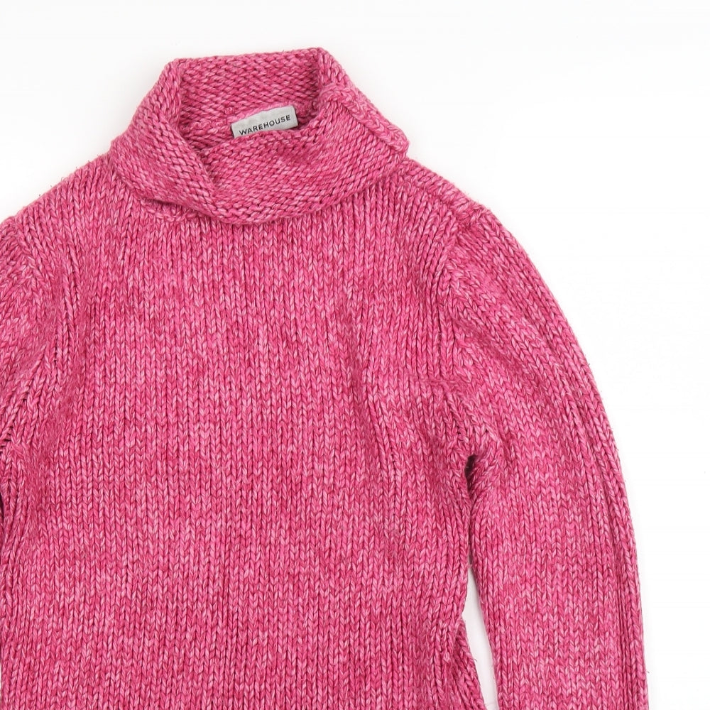 Warehouse Womens Pink   Pullover Jumper Size 8