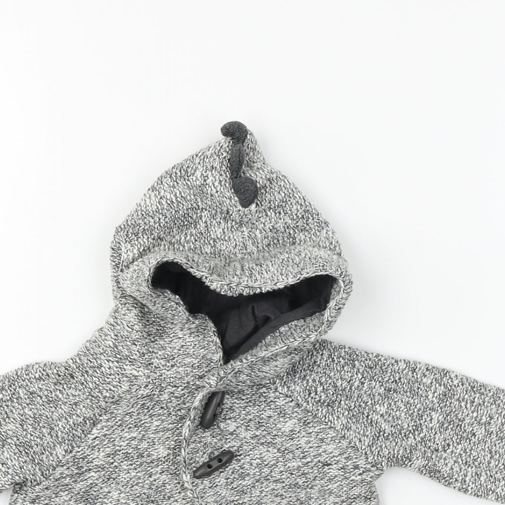 George  Boys Grey   Cardigan Jumper Size 0-3 Months