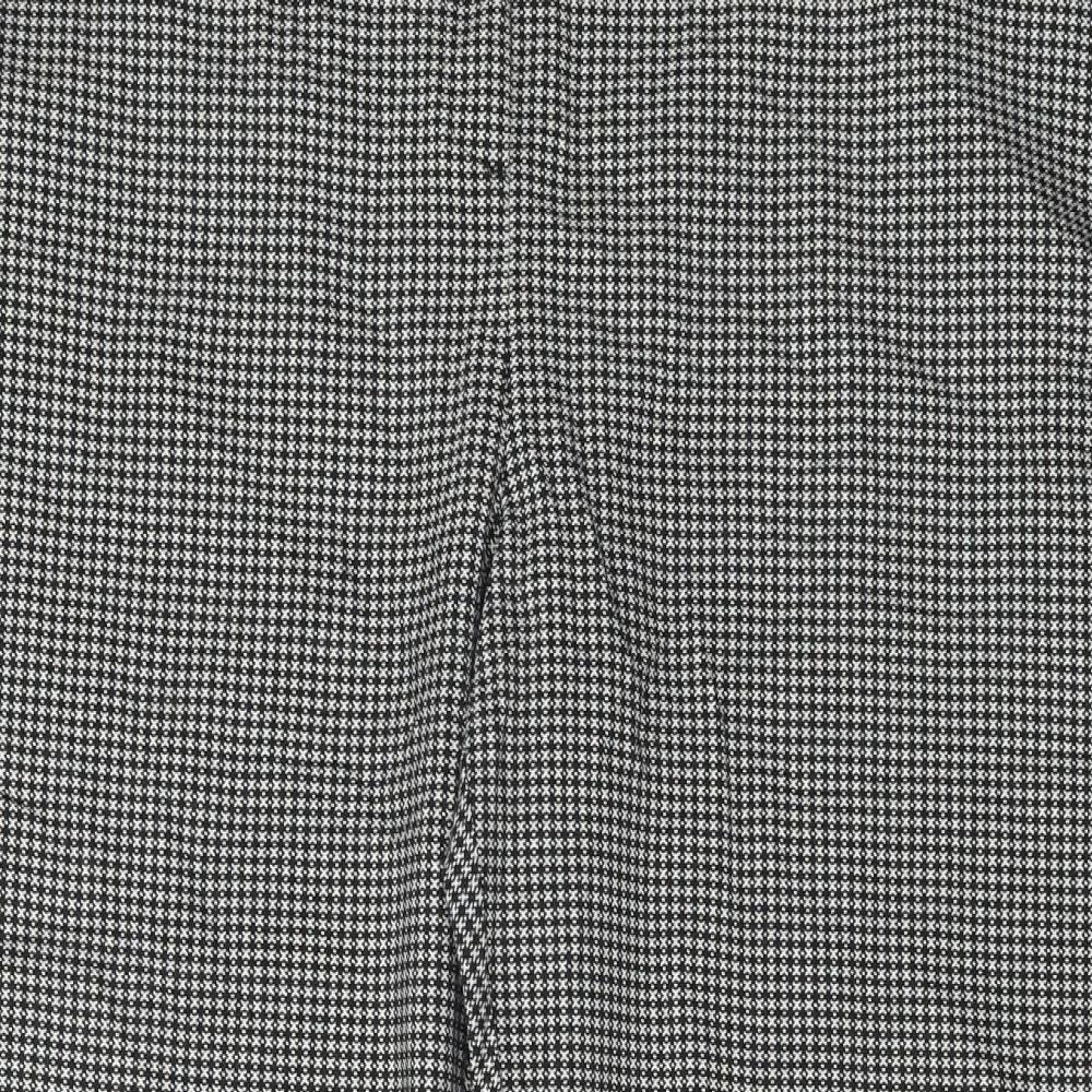 Marks and Spencer  Womens Grey Check  Trousers  Size 22 L24 in