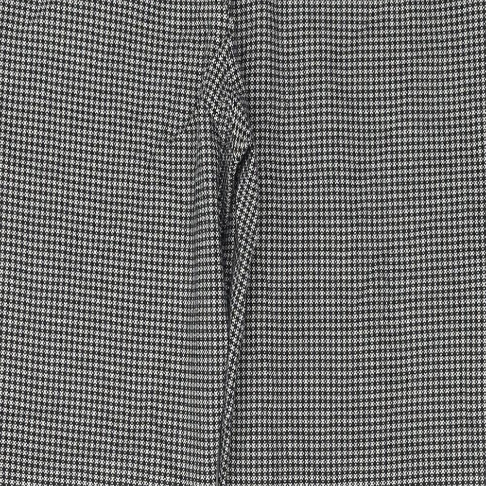 Marks and Spencer  Womens Grey Check  Trousers  Size 22 L24 in