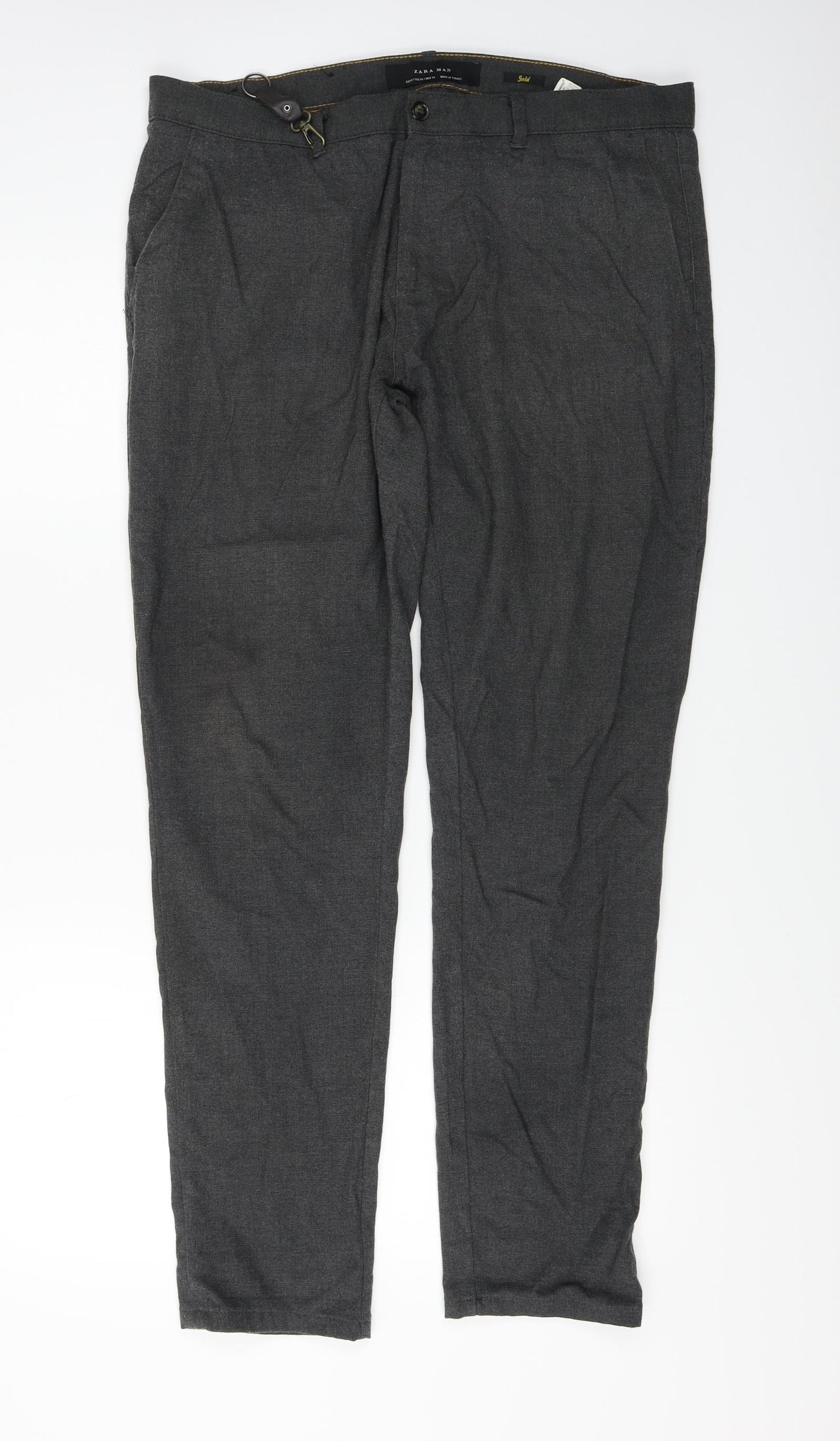 Zara  Womens Grey   Trousers  Size 36 in L27 in