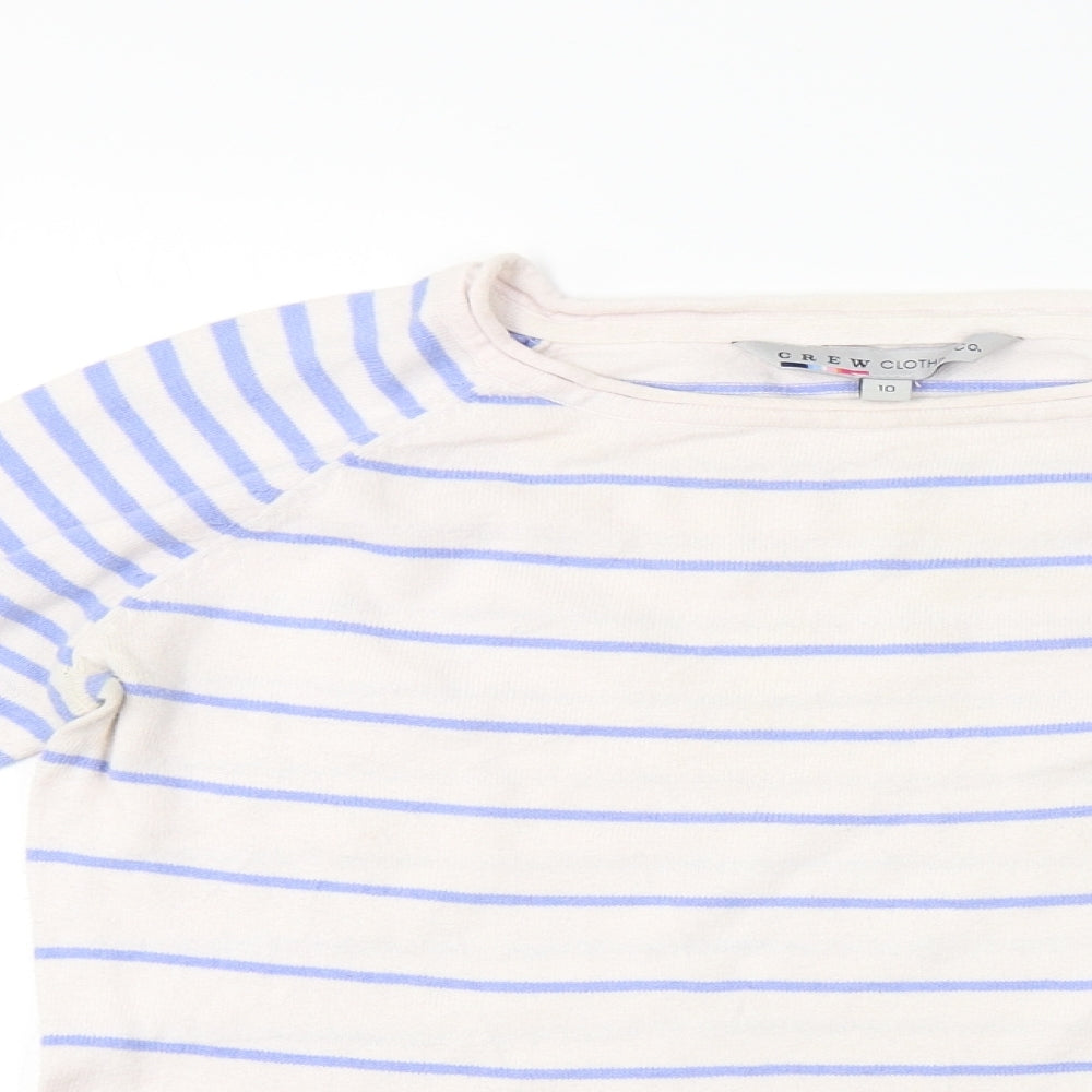 Crew Clothing  Womens Pink Striped  Pullover Jumper Size 10