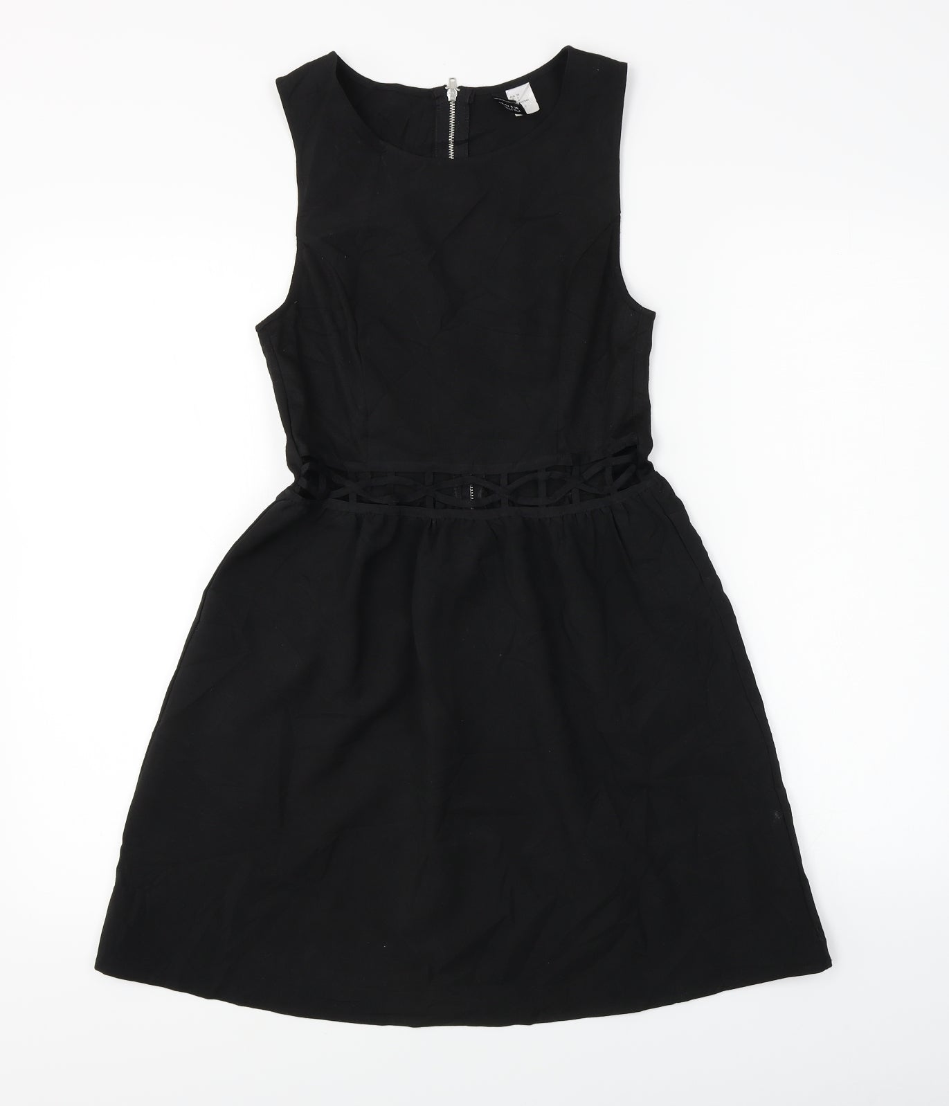 H&M Womens Black   A-Line  Size 10