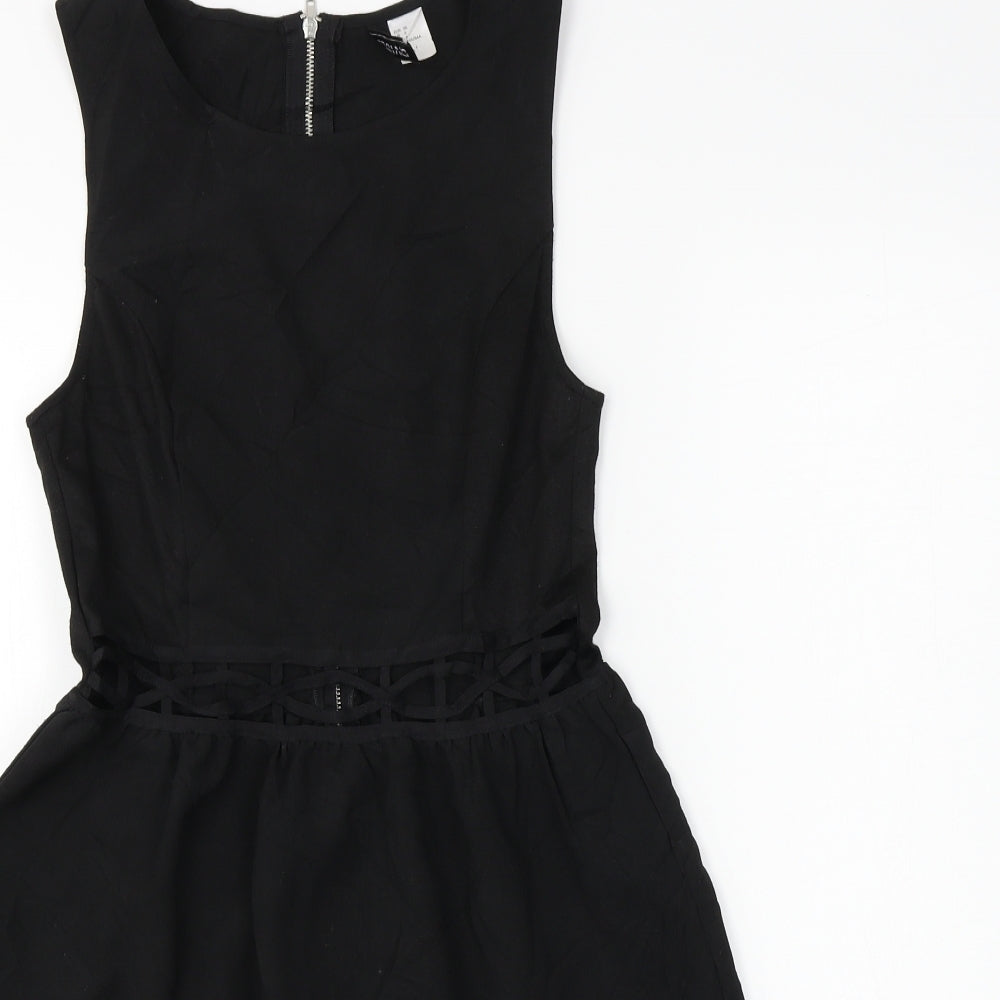 H&M Womens Black   A-Line  Size 10