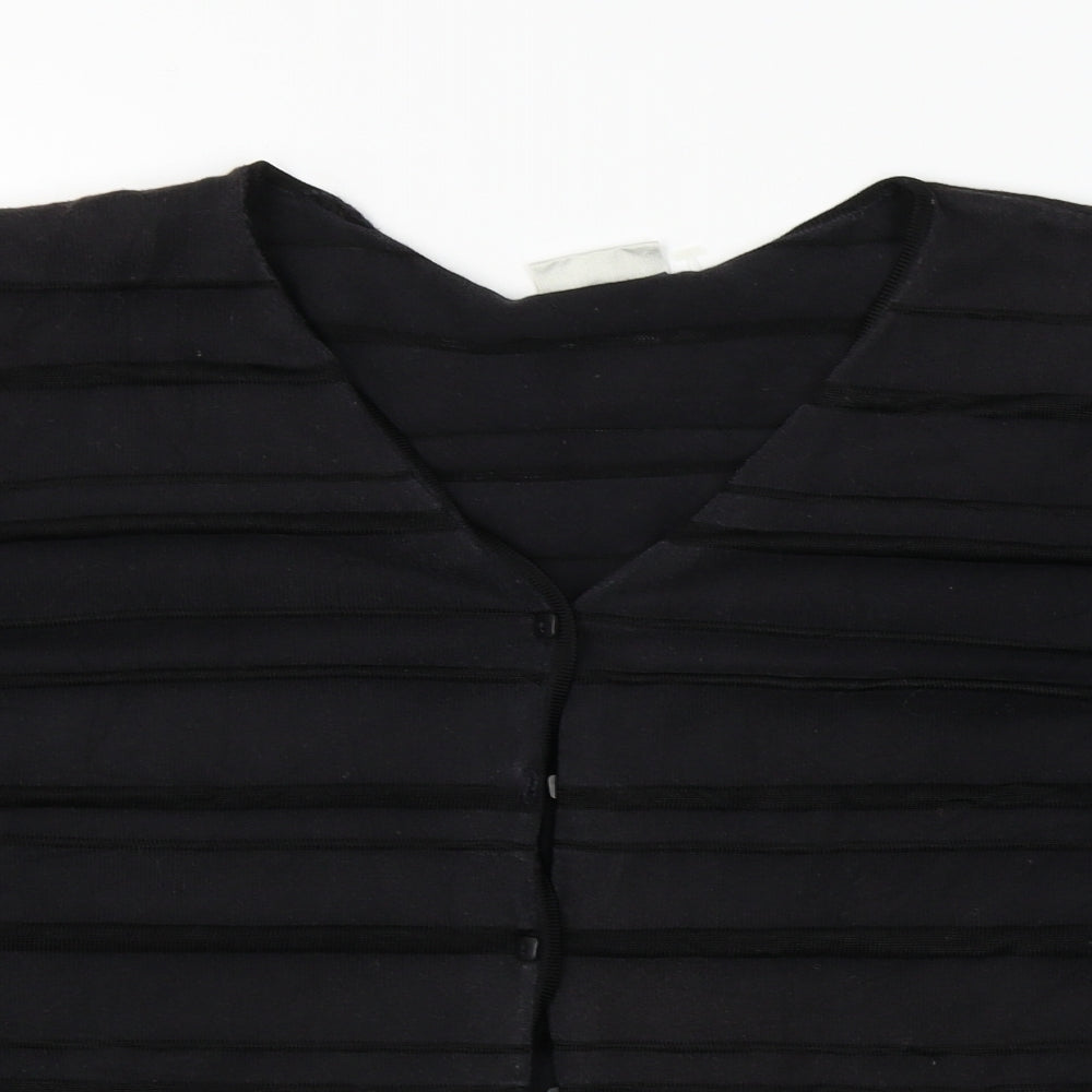 Essence   Womens Black   Cardigan Jumper Size 26