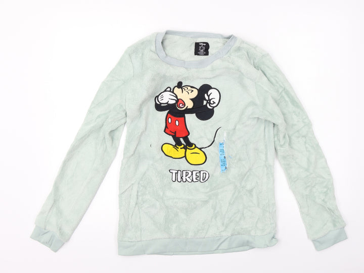 Disney  Womens Green   Pullover Jumper Size 10