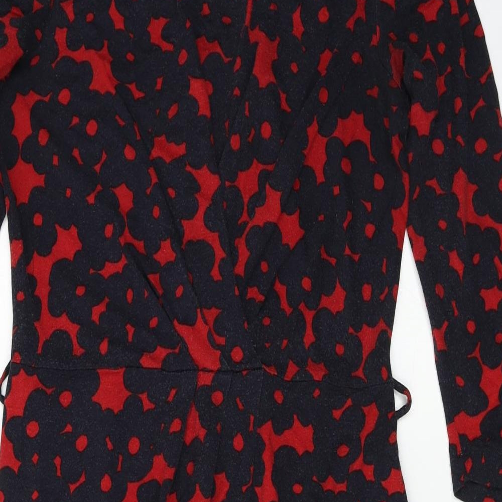 Hobbs  Womens Black Animal Print  A-Line  Size 10