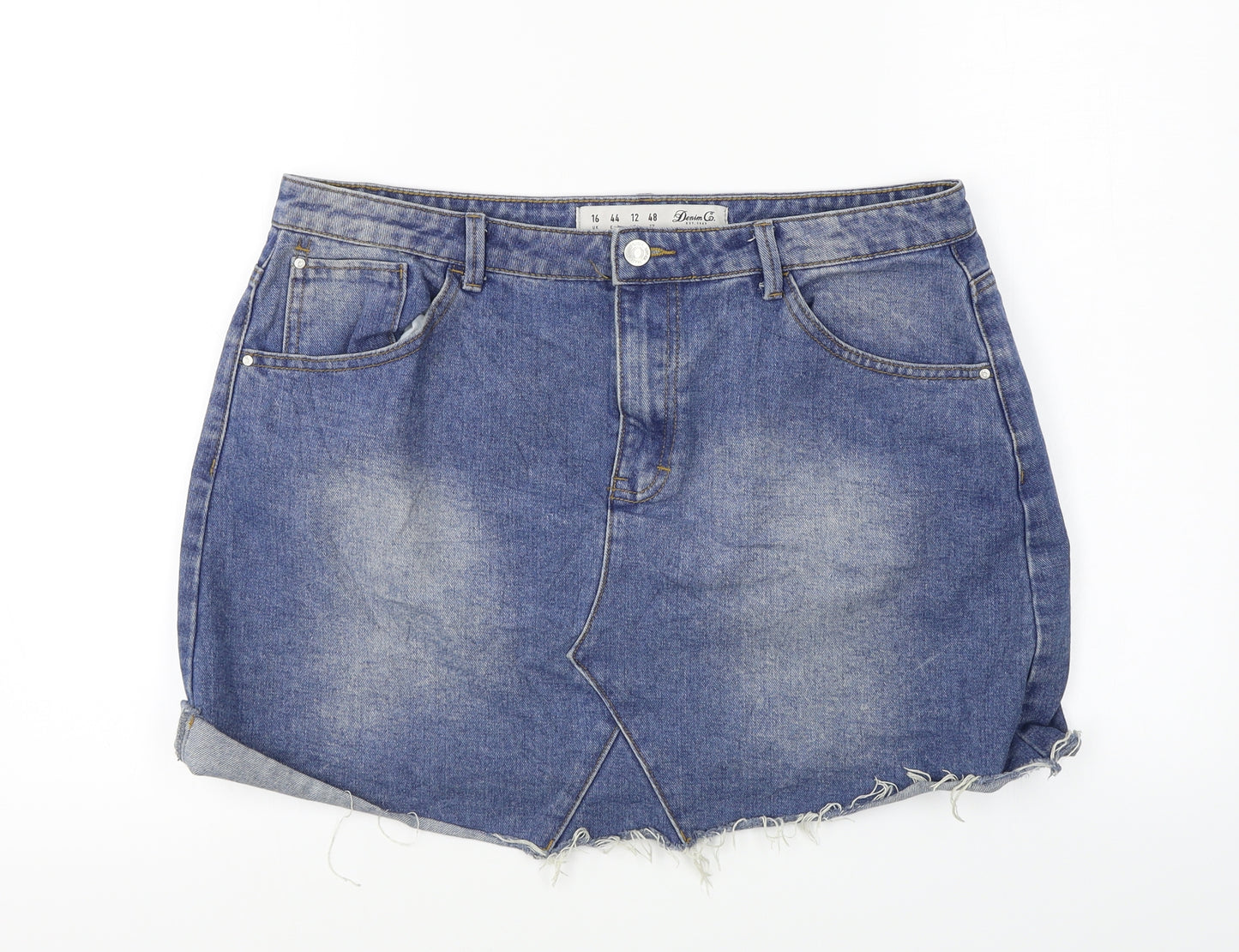 denim co Womens Blue   A-Line Skirt Size 16