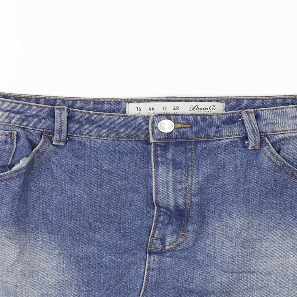 denim co Womens Blue   A-Line Skirt Size 16