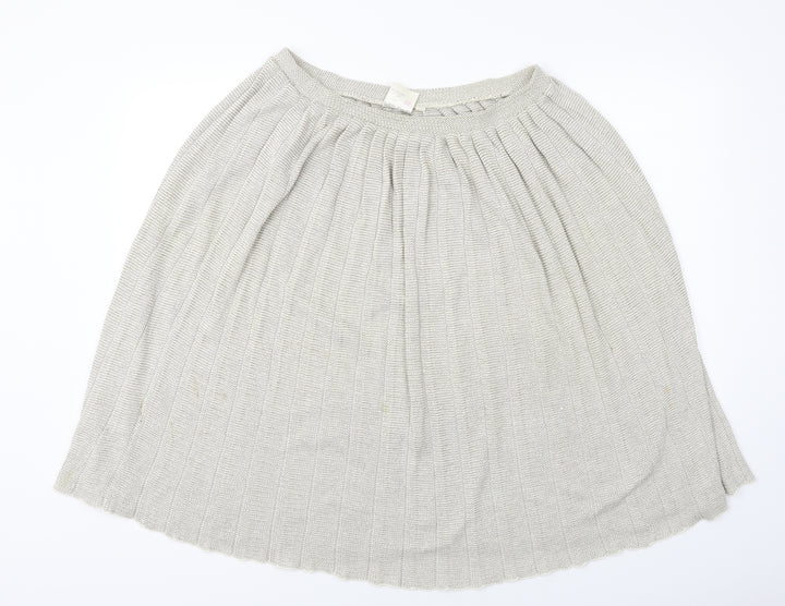 Preworn  Womens Beige   A-Line Skirt Size 12