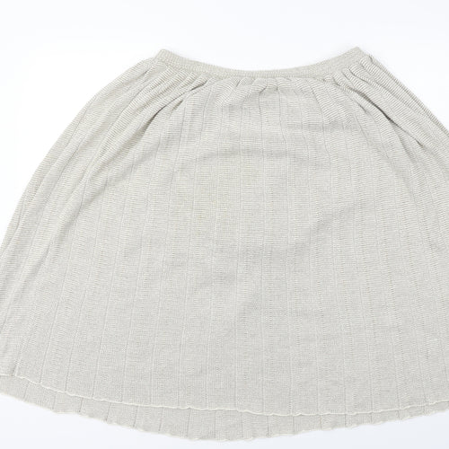 Preworn  Womens Beige   A-Line Skirt Size 12