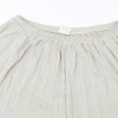 Preworn  Womens Beige   A-Line Skirt Size 12
