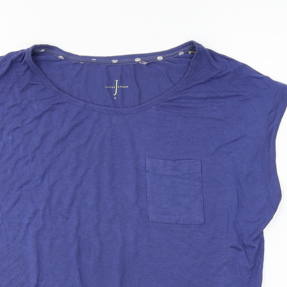 Jasper Conran  Womens Blue   Basic T-Shirt Size 12