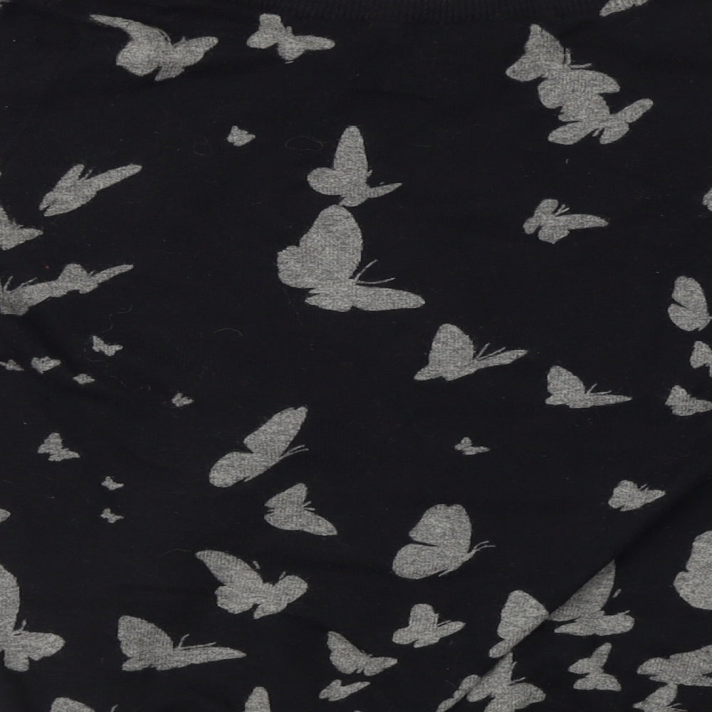 NEXT  Womens Black Animal Print  Pullover Jumper Size 14