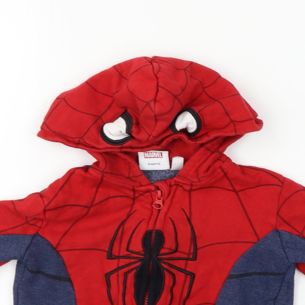 Marvel Boys Red   Full Zip Hoodie Size 5-6 Years