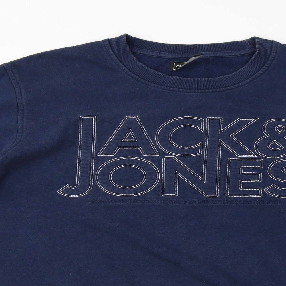 JACK & JONES  Mens Blue   Pullover Jumper Size L